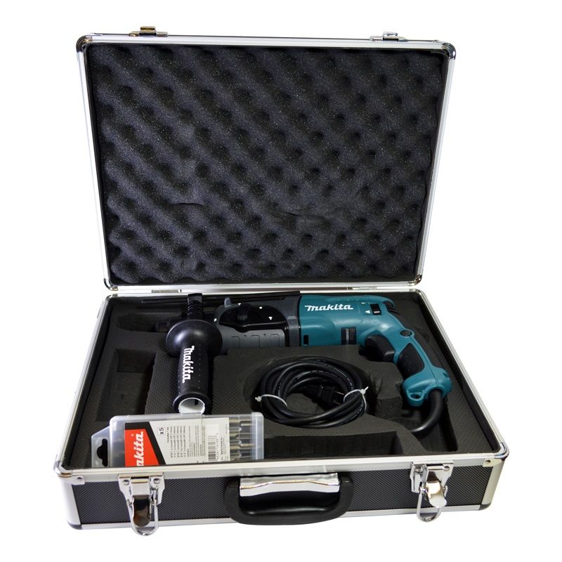 Makita Hammer Drill with Bit Set - HR2470X6 Makita Hammer Drill with Bit Set - HR2470X6